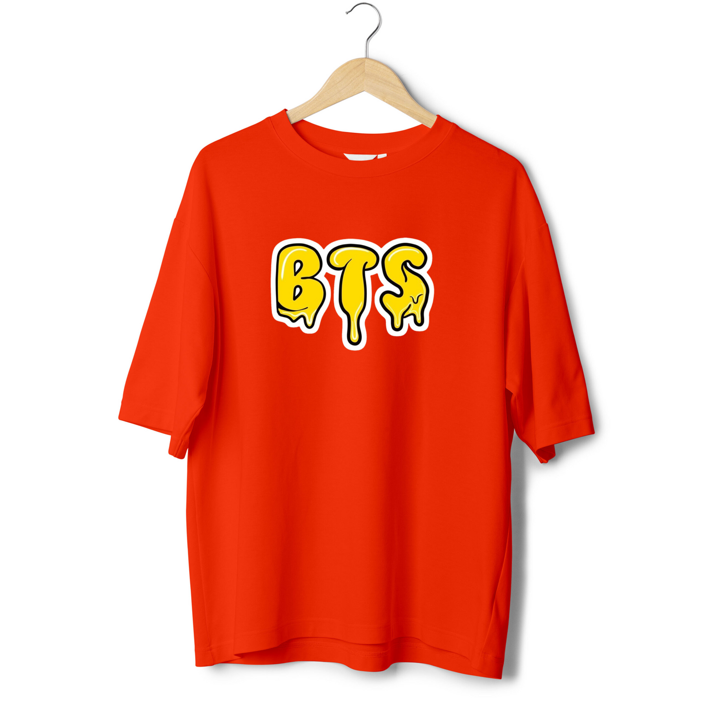 BTS MELTING FONT / Cute Chibi Oversized Tshirts