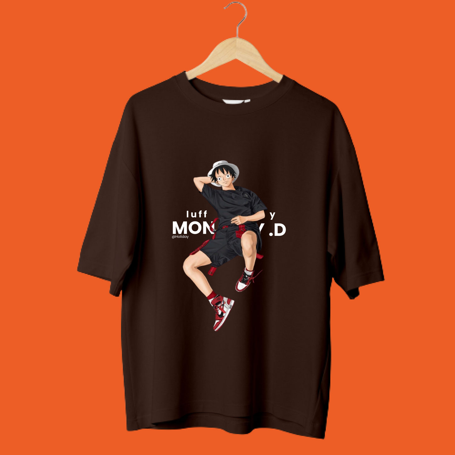 MONKEY D-LUFFY SLEEPING/ ONEPIECE OVERSIZED T-SHIRTS