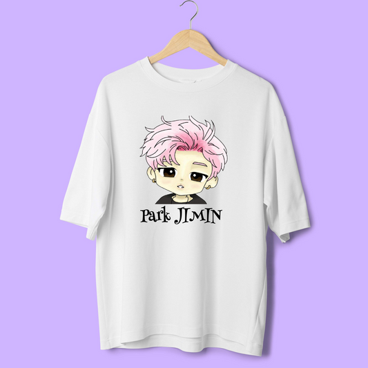 JIMIN CARTOON ART / BTS Oversized T-shirts