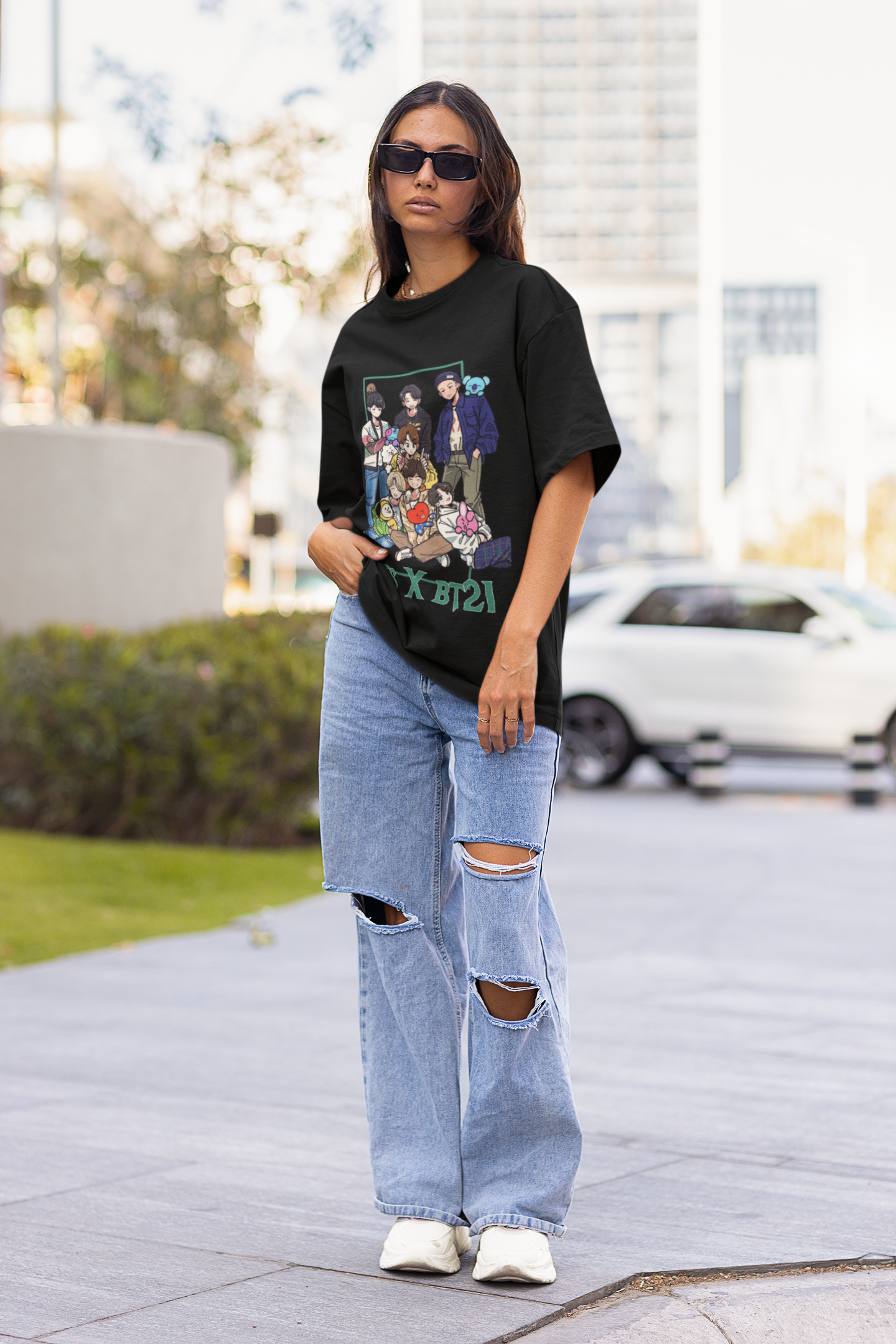 BTS X BT 21 / Cute Chibi Oversized Tshirts