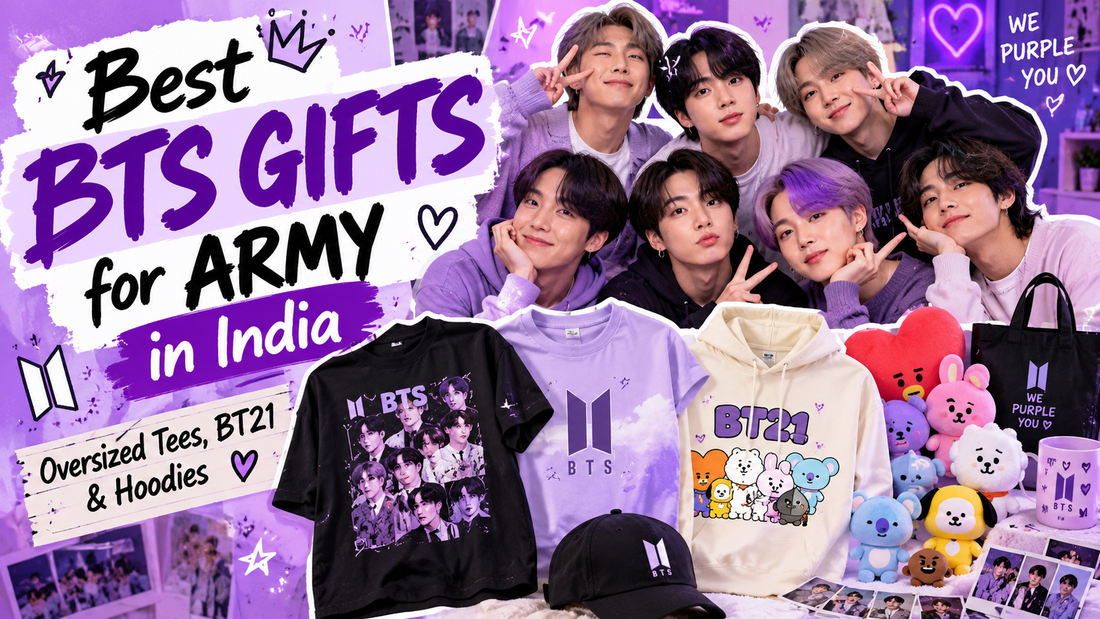 Best BTS Gifts for ARMY in India: Oversized Tees, BT21 & Hoodies