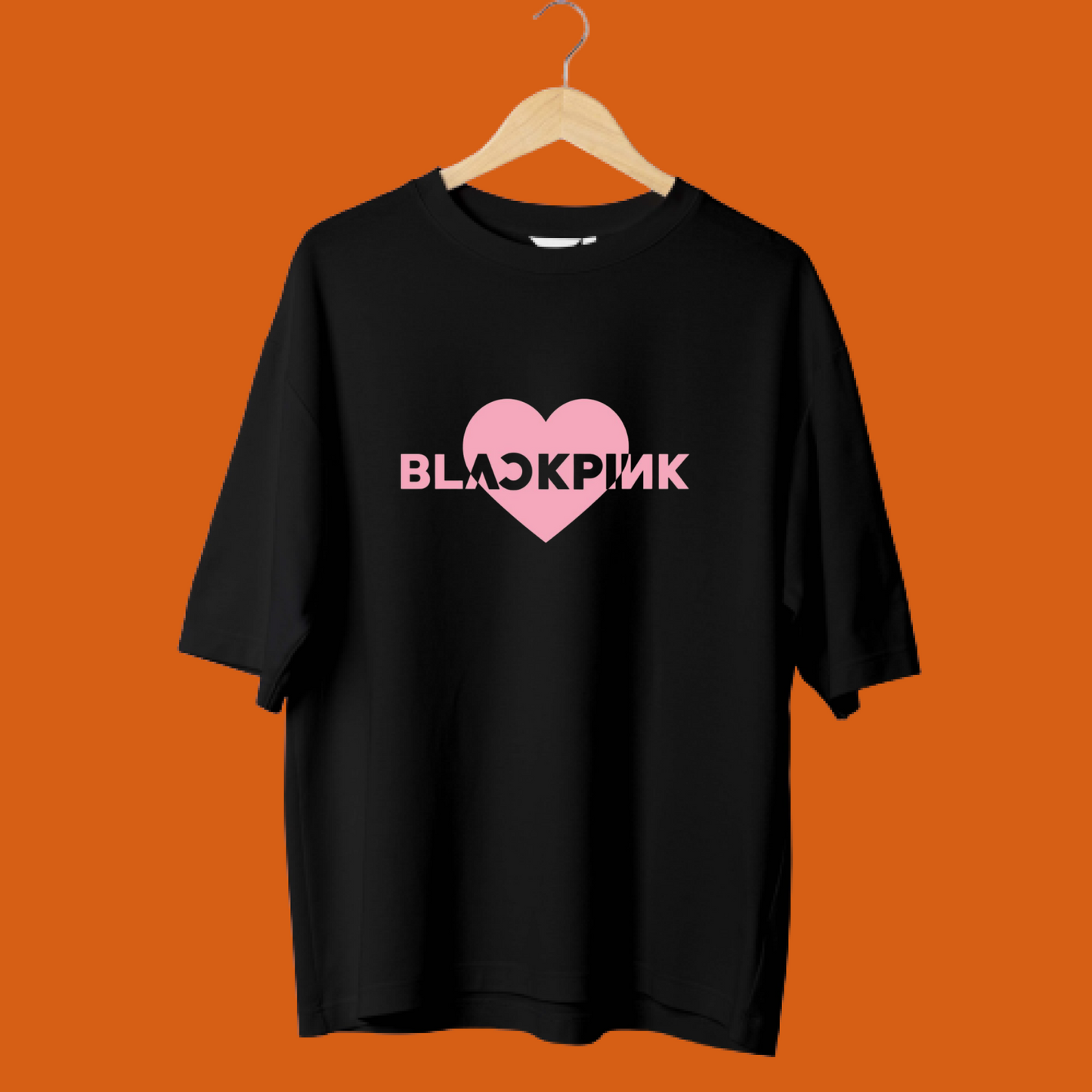 BLACKPИК HEART OVERSIZED T-SHIRTS