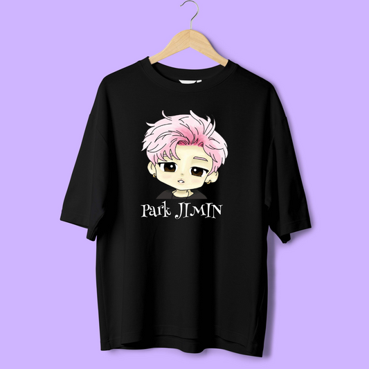 JIMIN CARTOON ART / BTS Oversized T-shirts