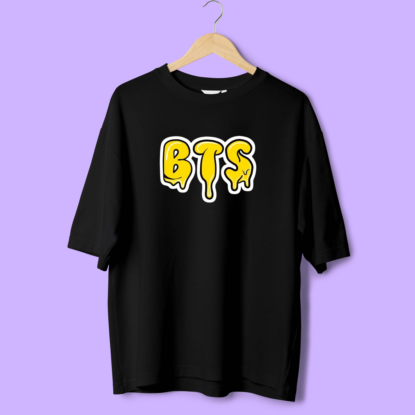 BTS MELTING FONT  / Cute Chibi Oversized Tshirts