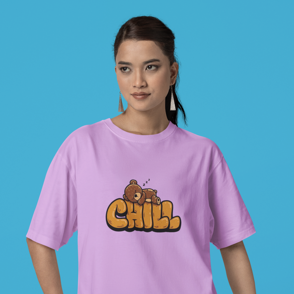 CHILL OVERSIZED T-SHIRT – PURPLELOVE