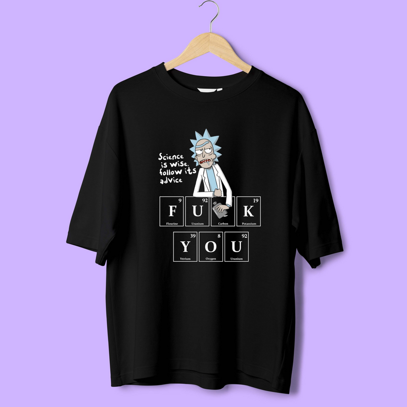 FU*K YOU ELEMENTS / RICK AND MORTY OVERSIZED T-SHIRTS – PURPLELOVE