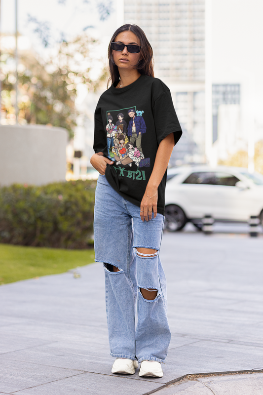 BTS X BT 21  / Cute Chibi Oversized Tshirts