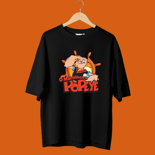 POPEYE LOGO  / POPEYE THE SAILOR MAN OVERSIZED T-SHIRTS
